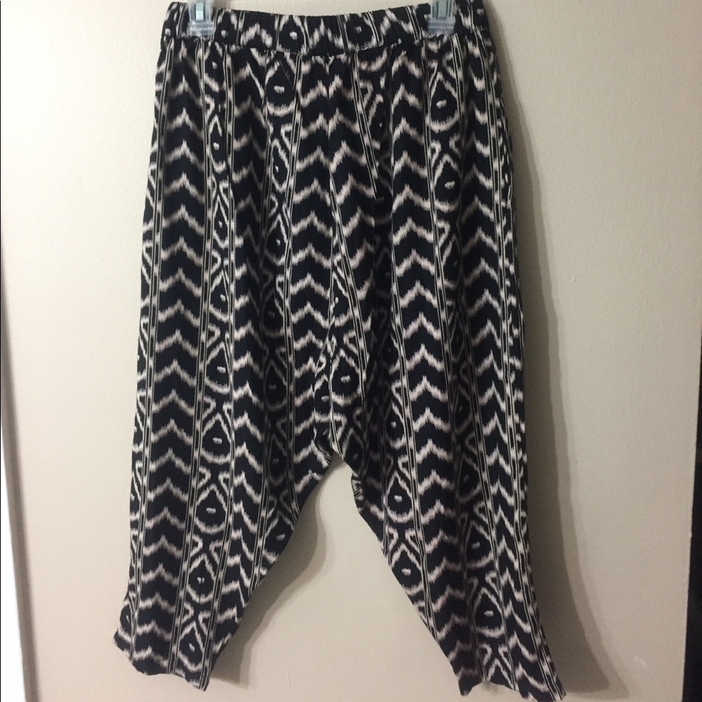 U/O STARING AT STARS "Majestic" Dropped Crotch Harem Joggers Pants Sz S - Picture 3 of 4